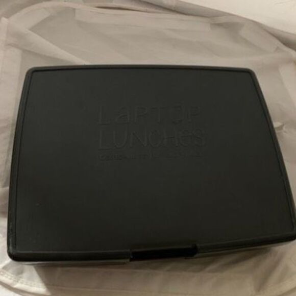 Bento-Ware Laptop Lunches Black Lunchbox With Containers And Silverware - Picture 1 of 8